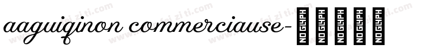 aaguiqinon commerciause字体转换